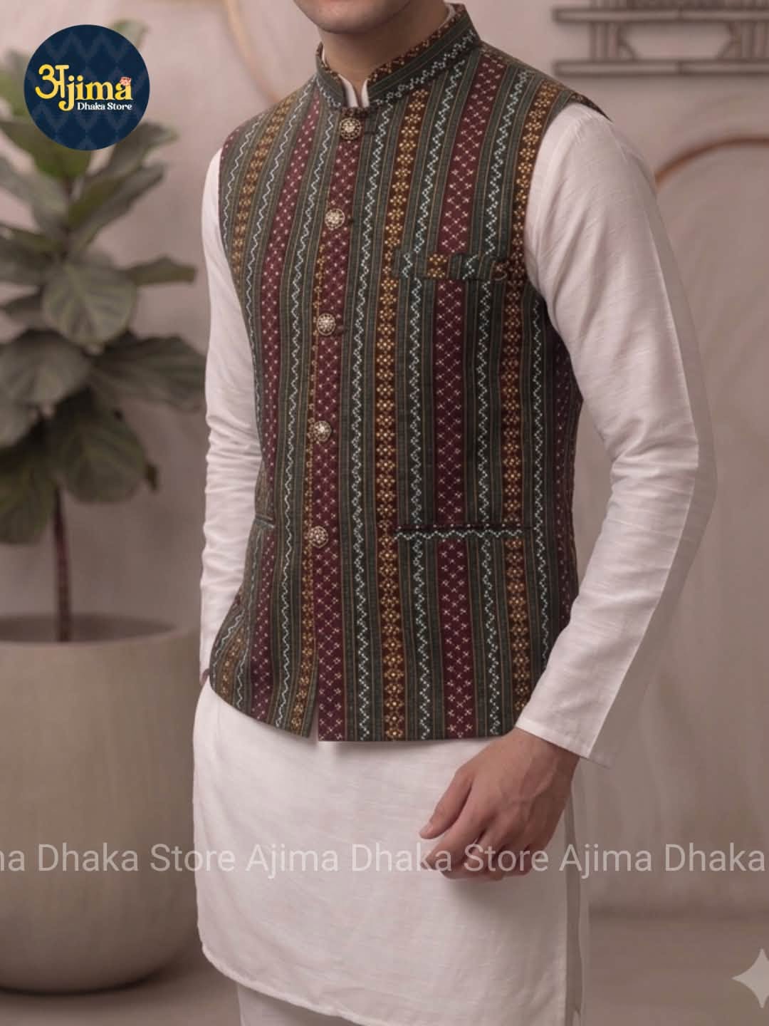 Dhaka Waist Coat